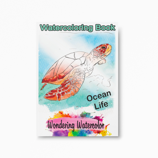 Ocean Life Watercolor Book – Dive into Creativity!