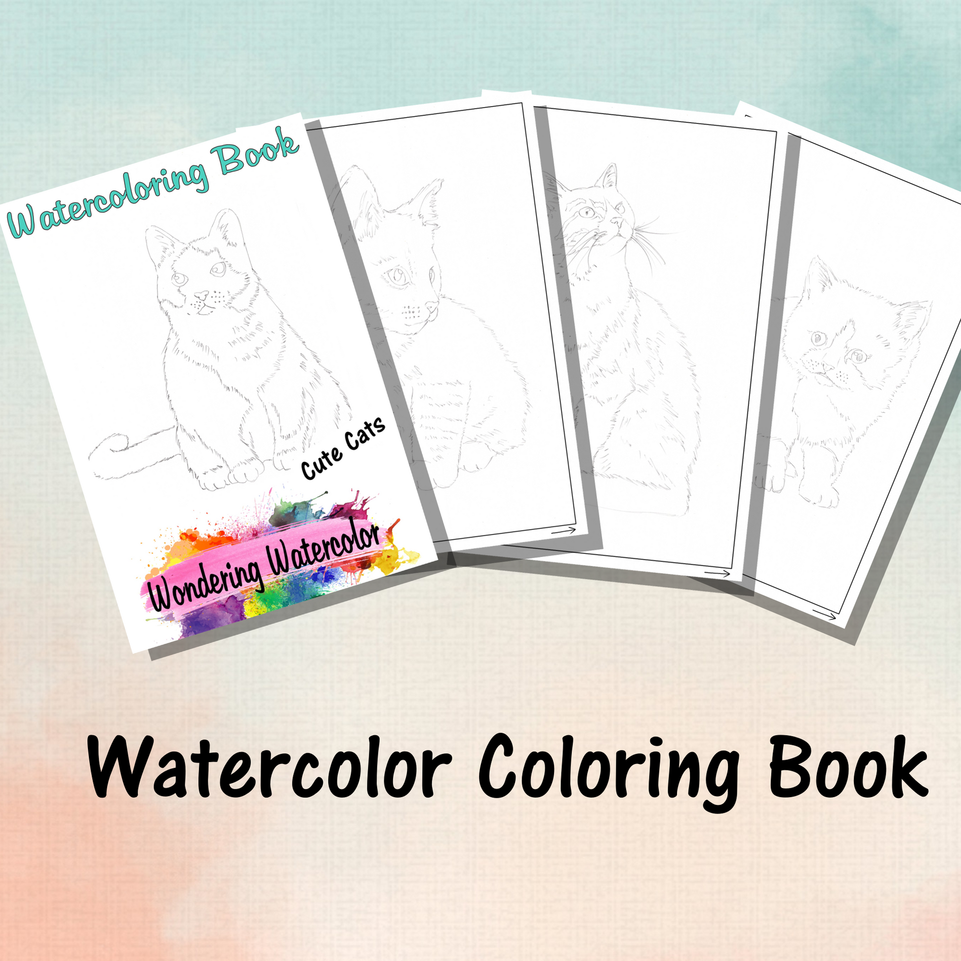 Date Night Couple's activity watercolor coloring book